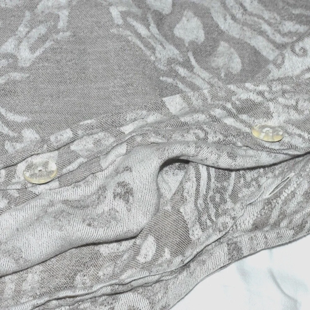 Restoration Hardware Castillo Medallion Linen Standard Pillow Sham Dune Morel